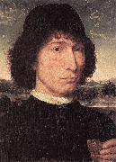 Hans Memling Portrait of a Man with a Roman Coin oil painting on canvas